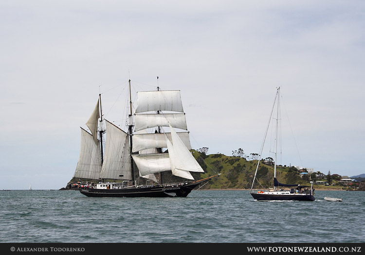 Парусник Spirit of New Zealand, Paihia, Bay of Islands, Новая Зеландия (Paihia, Bay of Islands, New Zealand)