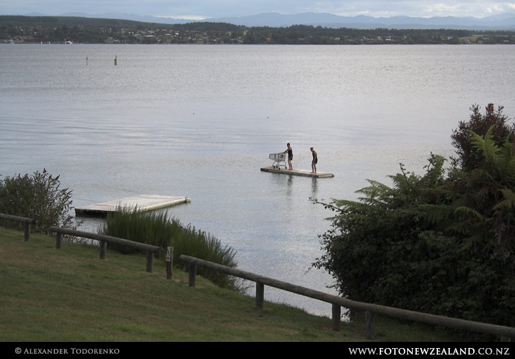 Дорога жизни. Как люди в Таупо ходят в магазин, Lake Taupo, Новая Зеландия (Lake Taupo, New Zealand)