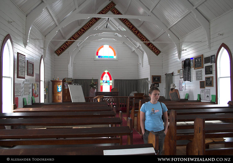 Старая церковь в Raukokore Старая церковь в Raukokore, Новая Зеландия (New Zealand)