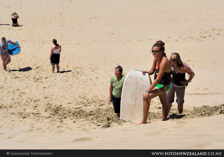 Песчаные дюны. Путь к вершине, 90 Mile Beach, Новая Зеландия (90 Mile Beach, New Zealand)