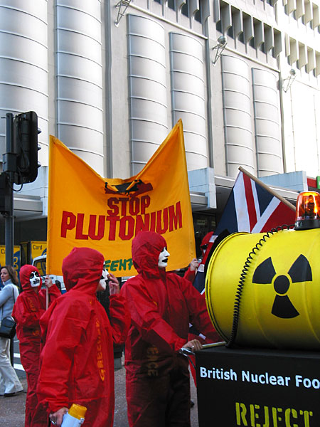 Stop plutonium, Auckland, New Zealand