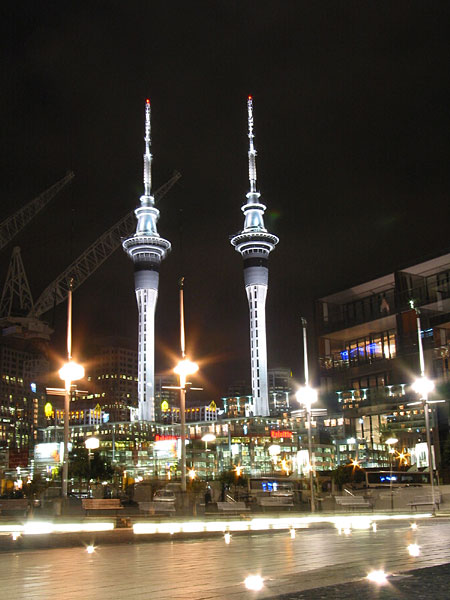 Twin towers, America's Cup Village, Auckland, New Zealand