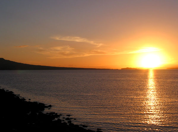 Восход. 6:08am, Takapuna, Auckland, New Zealand