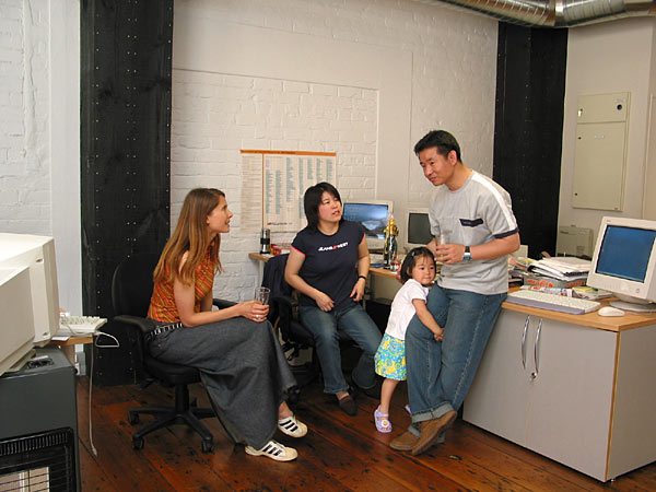 Эндрия, Шерри, Амели и Хао, Christmas Lunch, Auckland, New Zealand