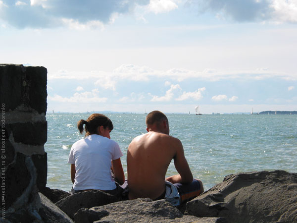 Лето. Море. Отдых, Mission Bay, Auckland, New Zealand