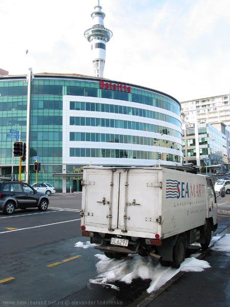 Cнег в Окленде, New Zealand