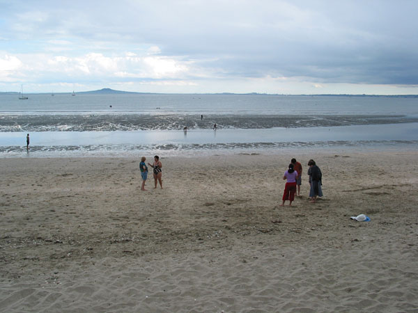 Отлив в Whangaparaoa, Shakespear Park, Auckland, New Zealand