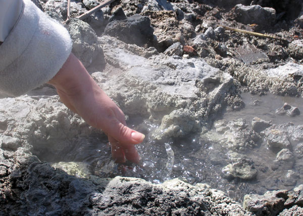 Кипящая водица на берегу озера Роторуа, Rotorua, New Zealand