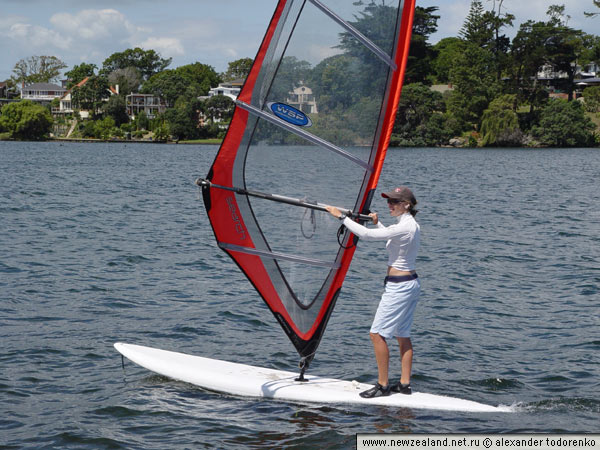 Девушка виндсерфер, Окленд, Новая Зеландия (Auckland, New Zealand)