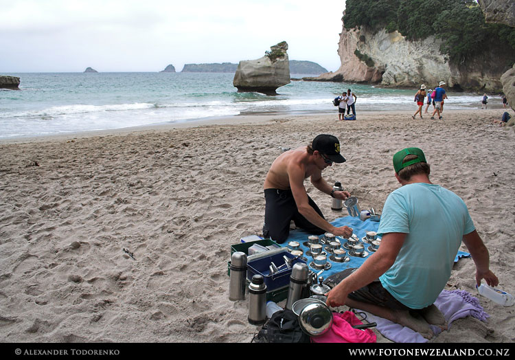 Каппучино заказывали?, Cathedral Cove, Новая Зеландия (Cathedral Cove, New Zealand)