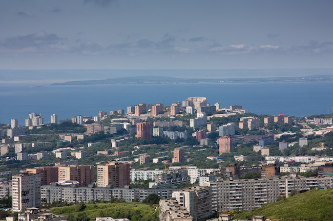 Вид на Владивосток с сопки Холодильник